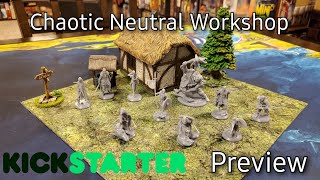 3D Printed Viking Miniatures  Chaotic Neutral Workshop Kickstarter Preview [upl. by Nebra72]