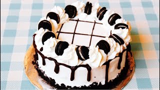 Oreo ChocolateTruffle CakeWith Easy Oreo Cream frostingChocolate cake eggless and without oven [upl. by Isdnyl261]