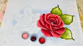 Aprenda a pintar rosas vermelhas [upl. by Fredelia]