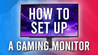 How to Set Up a Gaming Monitor  Full Guide Tips and Tricks [upl. by Anawait]