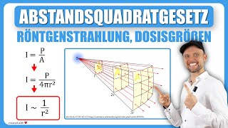 Abstandsquadratgesetz  Röntgenstrahlung Dosisgrößen  Physikum⚕️ Altfrage [upl. by Nosimaj]