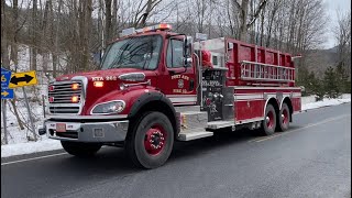 Fort Ann Fire NEW Engine Tanker 262 Responding [upl. by Ariat]