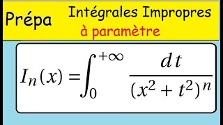 Intégration les intégrales à paramètre convergence et calcul de intégrale MPPCPSI [upl. by Dutchman822]