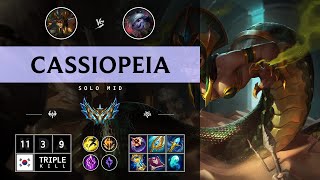 Cassiopeia Mid vs Tristana  KR Challenger Patch 1414 [upl. by Mirabel]