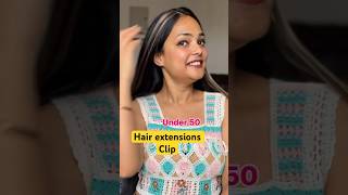 Meesho hair extensions clip or hair accessories under 50 [upl. by Liponis]