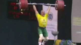 Ramunas Vysniauskas  225kg Clean amp Jerk 2005 Worlds [upl. by Lleznol963]