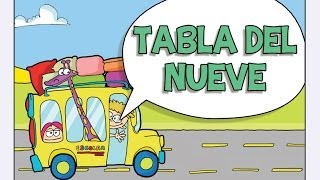 TABLA DEL NUEVE  las Tablas de Multiplicar del 1 al 10 [upl. by Lerner]