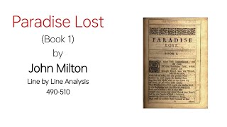 Paradise Lost Book 1 by John Milton line by line analysis 491510 Urdu Hindi 18 [upl. by Eniroc]