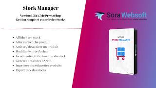 Stock Manager  Module PretaShop [upl. by Attaynik]