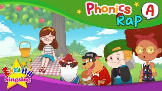 Phonics Rap A  English Rap  Educational video for Kids [upl. by Giacopo92]