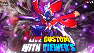 Pokemon Unite Live Playing Custom Battles With Viewers [upl. by Ayrb]