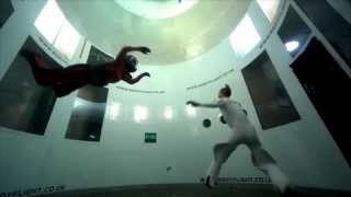 Indoor Skydiving Accident helmet flies up  fail [upl. by Martainn781]