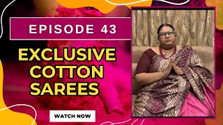 ABANTEES BOUTIQUE  Epi 43  EXCLUSIVE COTTON SAREES [upl. by Macswan857]