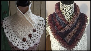 New 40 Stylish Trendy Fashion And Easy Crochet Patterns Of Winter Neck Warmer Buttons Cowl Ideas [upl. by Aratihc764]