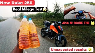 Real milege test Of New Duke 250 Gen3 🤯  Unexpected result 😮‍💨  Must watch before buy New Duke [upl. by Oicnedurp925]