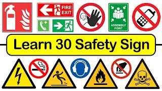 Learn 30 Essential Safety Signs  Stay Safe amp Informed ⚠️🚫 [upl. by Pudendas]