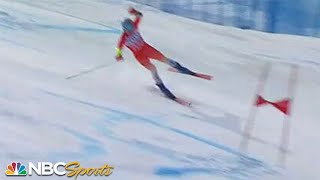 In INSANE run Odermatt is launched recovers then afterburns to win 12thstraight GS  Aspen WC [upl. by Aivila]