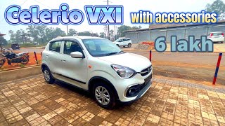 Maruti Suzuki Celerio VXI Walkaround with accessories car maruti celerio alto [upl. by Adnwahsor866]