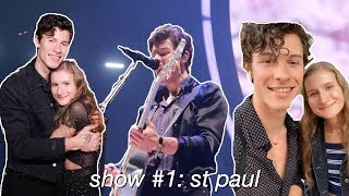 MEETING AND SEEING SHAWN MENDES FRONT ROW  St Paul 2019 [upl. by Roede831]