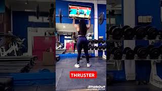 THRUSTERS thruster crossfit cross gym viralshorts [upl. by Ahsikym]