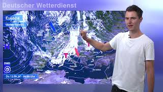 12092024 Unwetterinformation  Deutscher Wetterdienst DWD [upl. by Sherborne]