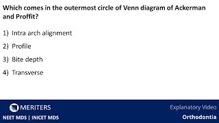 NEET MDS  INICET  Orthodontia  Occlusion amp Classification Of Malocclusion  Explanatory Video [upl. by Ayyidas302]