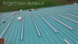 80KWp Ongrid Güneş Enerjisi Santrali Projemiz Edirne  Egetron Enerji [upl. by Weirick]