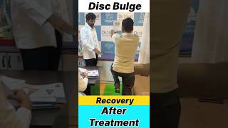 Disc Bulge Recovery After Treatment yt ytshorts doctor fyp [upl. by Nauqram]