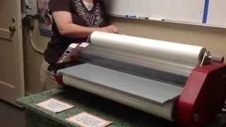 Video tutorial on how to load a laminator [upl. by Otir900]