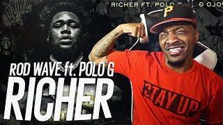 WHY THEY SNAP LIKE THIS  Rod Wave  Richer ft Polo G REACTION [upl. by Miran817]