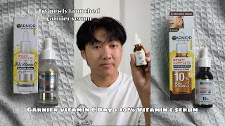 Trying Garnier Vitamin C Overnight SerumSerum which brightens you skin within week [upl. by Isman]