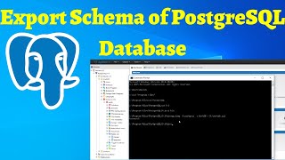 10 Export Schema of PostgreSQL Database [upl. by Noissap]