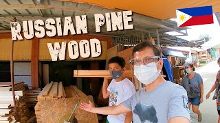 WHOLESALE RUSSIAN PINE WOOD IN THE PHILIPPINES PALOCHINA CITY IN ANGONO RIZAL [upl. by Golliner268]