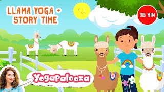 Llama Kids Yoga  Storytime Enjoy yoga with the Llama and their friends on the farm [upl. by Sinai]