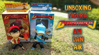 PERTARUNGAN SENGIT Unboxing FIGURA Boboiboy API dan AIR [upl. by Nyrhtakyram]