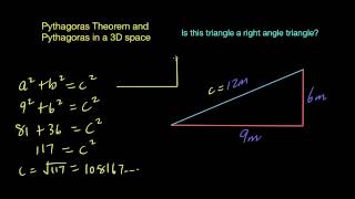 Pythagoras  Is the triangle right angled [upl. by Drawde]