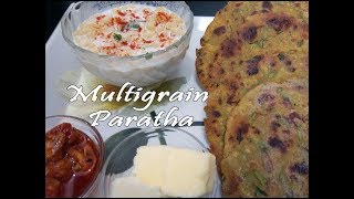 Multigrain Paratha Recipe  Healthy Breakfast Recipe  मल्टीग्रेन पराठा रेसिपी [upl. by Auhesoj]