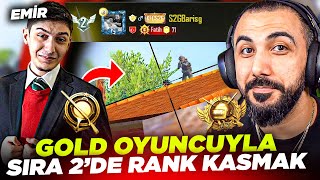 FATİH LİGİ SIRALAMA 2DE GOLD OYUNCUYLA RANK KASMAK 😱 EMİRLE İMKANSIZ OLAY  PUBG MOBILE [upl. by Atinihc237]