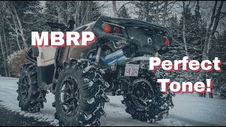 MBRP Exhaust Install on 2022 CanAm Outlander 850 XMR [upl. by Aislehc]