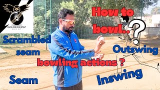 Mastering the fast bowling inswing outswing seam amp scrambled seam explained  perfect your action [upl. by Clie]