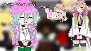 Anime characters react to Mitsuri Kanroji  18 RusEng [upl. by Yeslek824]