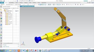 NX CAD Toggle Clamp Assembly [upl. by Barty]