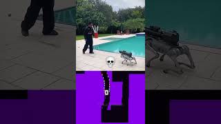 Smart Robot dog attack 💀 FlourishEdits  Glow Bouncing Square [upl. by Borrell63]