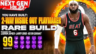 BEST 2 WAY INSIDE OUT PLAYMAKER BUILD ON NBA 2K22 NEXT GEN RARE BUILD SERIES VOL 23 [upl. by Willet]