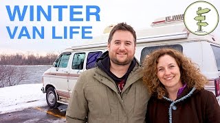 Van Life  Couple Survives 2 Canadian Winters Living in a Van [upl. by Gabel430]