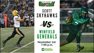 High School Football on Gameday Scott vs Winfield [upl. by Yenots]