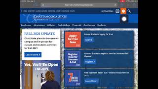 How to register at Chattanooga State using Schedule Planner 2021 [upl. by Melessa]