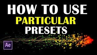 How to use Trapcode Particular in After Effects  Trapcode Particular [upl. by Kcaz8]