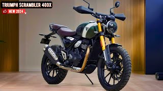 NEW 2024 TRIUMPH SCRAMBLER 400X Sophisticated Modern Classic Motorcycle [upl. by Yuu539]