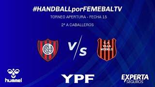 CA SAN LORENZO DE ALMAGRO VS CA VILLA MODELO  TORNEO METRO APERTURA 2024  2DA DIV CAB [upl. by Bovill]